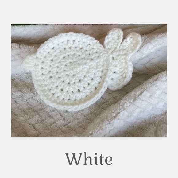 NWT Hand crochet bunny coasters set of 4, choose your colors - Picture 8 of 8